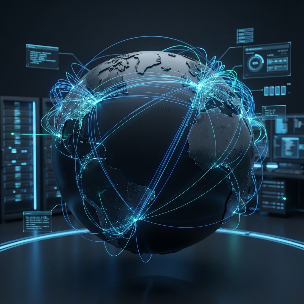 ISP Network Management Dashboard Interface with Real-Time Monitoring